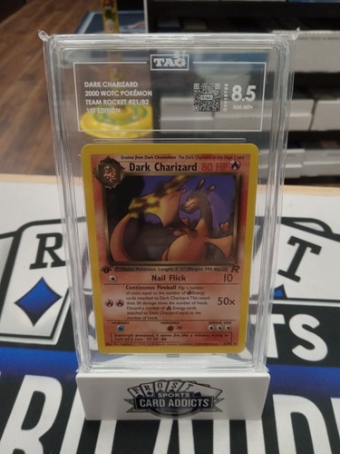 Dark Charizard (1st Edition) graded TAG 8.5 for sale on eBay