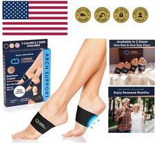 Arch Support - 2 Pain Relief Foot Care Brace Sleeves for Plantar Fasciitis, H...