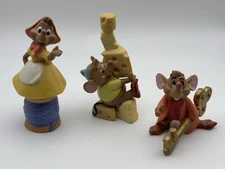 Rare Vintage Disney Cinderella Mice Figurines Gus, Jaq W/ Key & Suzy Sri Lanka
