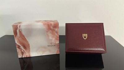 Original Tudor Submariner Vintage - Ref 94.00.01 - Uhrenbox Box Leder Rot