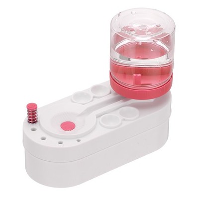 White Pink Water-Based Painting Brush Cleaner Supplies with Water Tank Holder