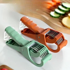 Carrot Banana Slicer Fruit Knife Veggie Cutter Kitchen Bar Tool Stainless Steel 