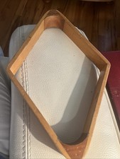 VTG 9-Ball Diamond Pool Ball Rack WOOD MADE IN TAIWAN Dovetail Corners