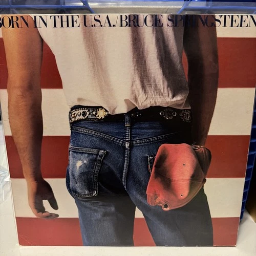 Bruce Springsteen - Born In The USA Vinyl LP Record Vintage 1984 W/ Lyric Sheet