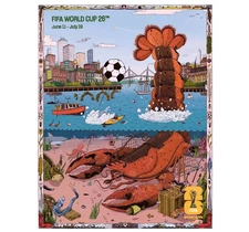Panini Official FIFA World Cup 2026 Host City Poster Boston 18.5 x 23.5 in