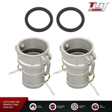 Aluminum Type C Cam Lock Fittings,Cam and Groove Hose Fitting,3" Couplings 2PCS