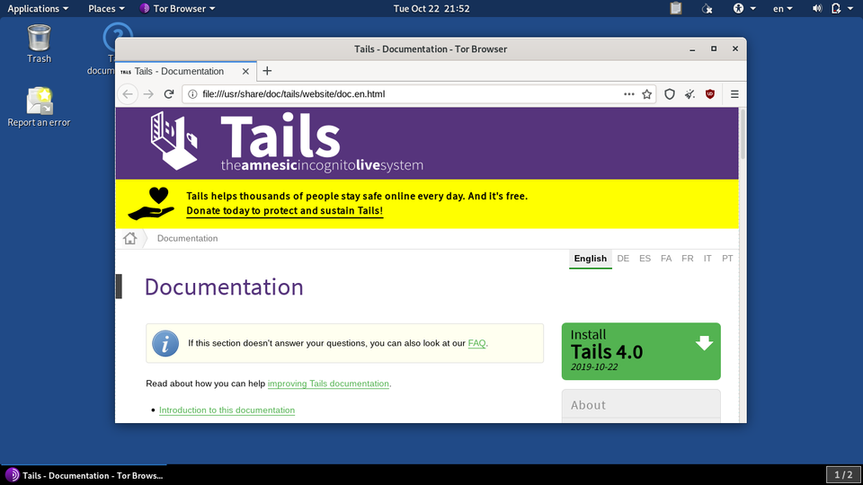 Tails 7.9.1 Anonymous Linux OS on Bootable 8GB USB Flash Drive | eBay