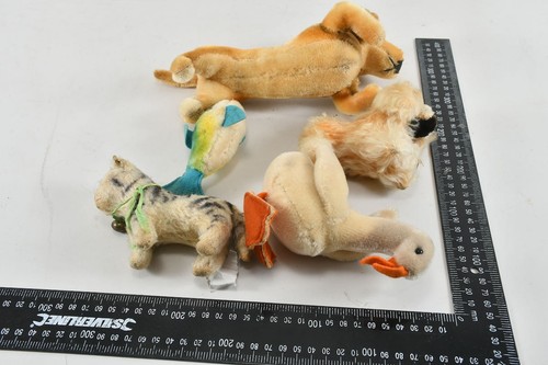 N46L38- Steiff Vintage Stofftiere ua Katze Fisch Dackel - Bild 12 von 12