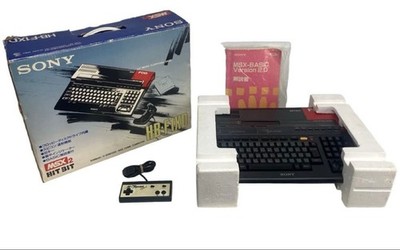 Sony MSX2 HB-F1XD 3.5'' FD Vintage Computer 1988 Japan With w/box, accessories