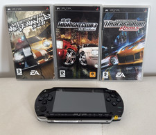 Sony PSP-1003 Black - Racing Games Bundle W/ original AC Adapter & Case