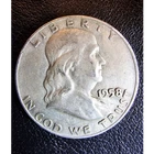 1958 Franklin Half Dollar Philadelphia 50C 90% Silver Circulated US Coin