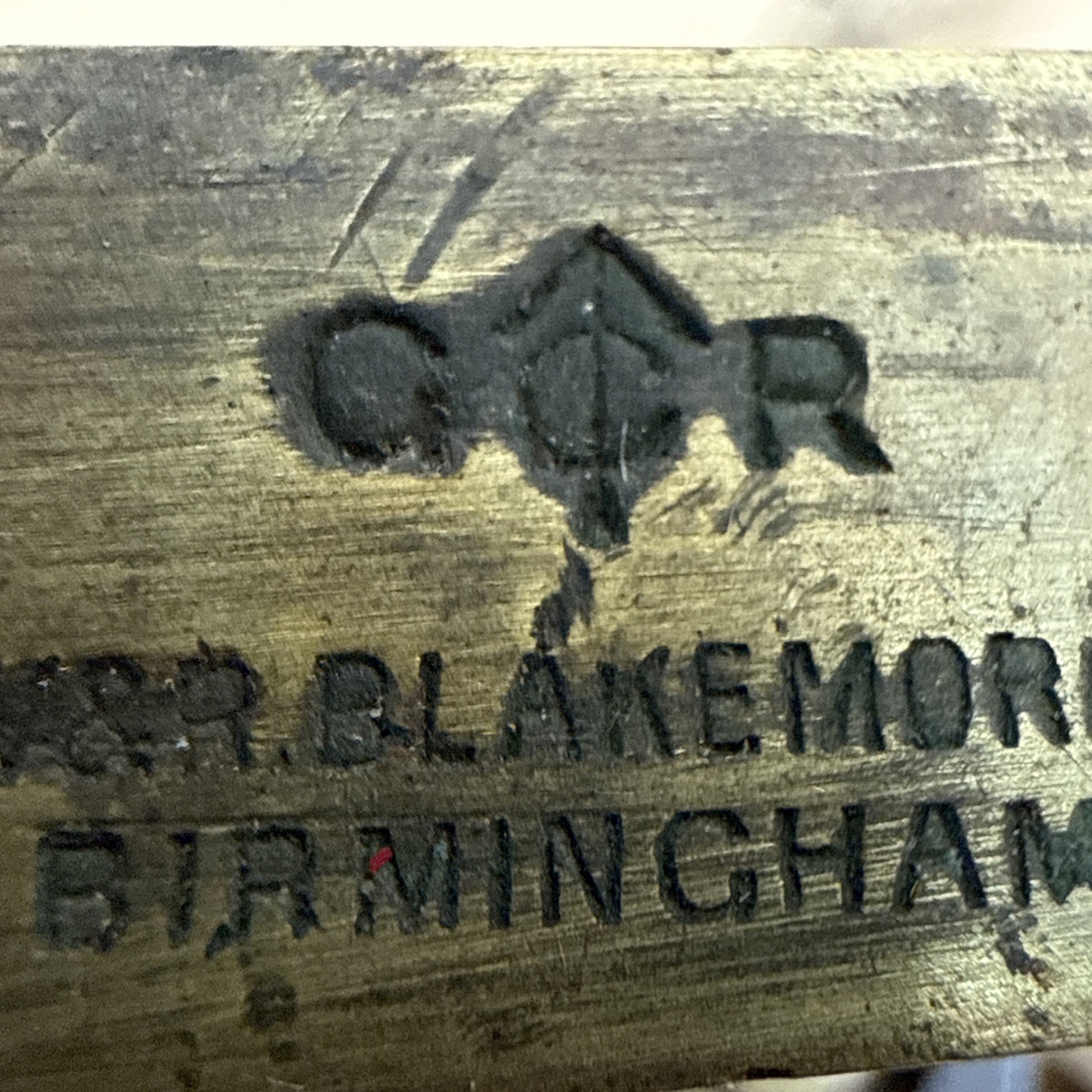 V & R Blakemore Brass Antique Cabinet Lock &Keys 1890’s Trade Mark 333  (M)