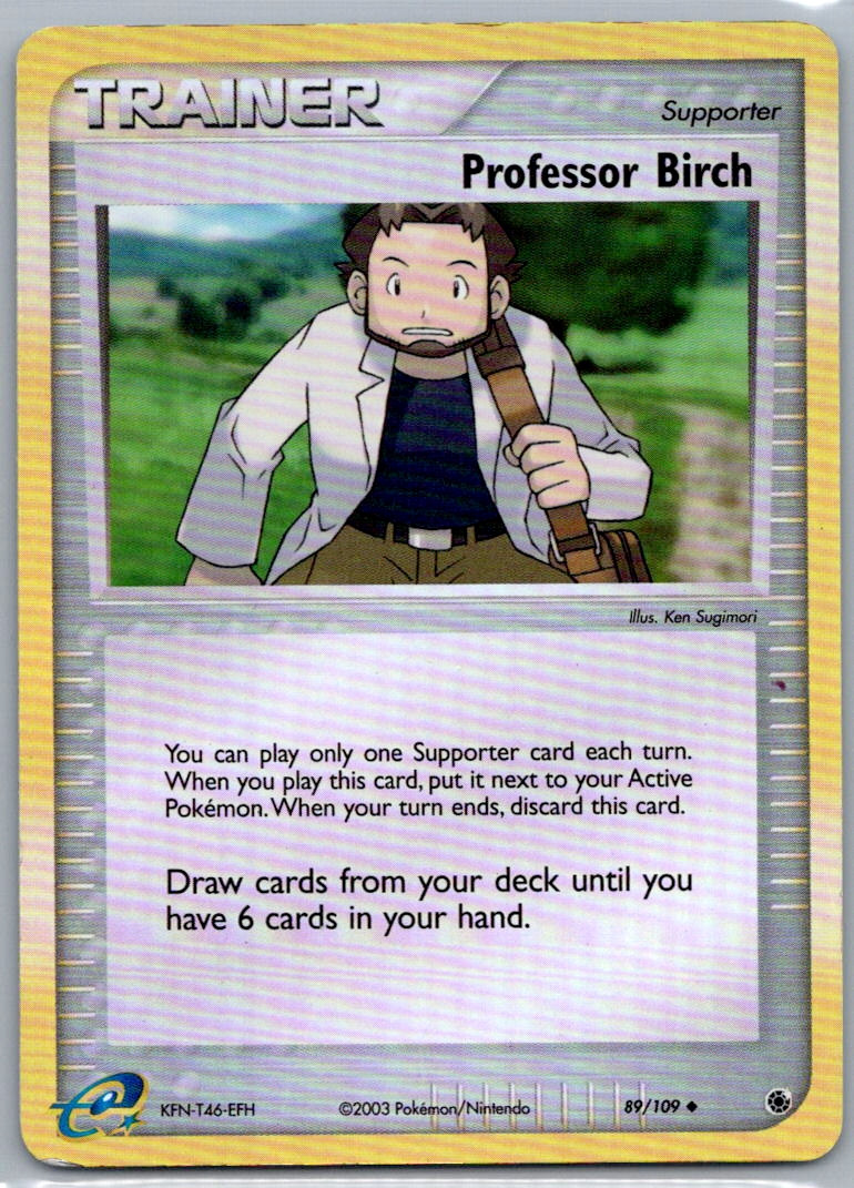 Pokemon Professor Birch Ruby and Sapphire 89/109 Near Mint NM