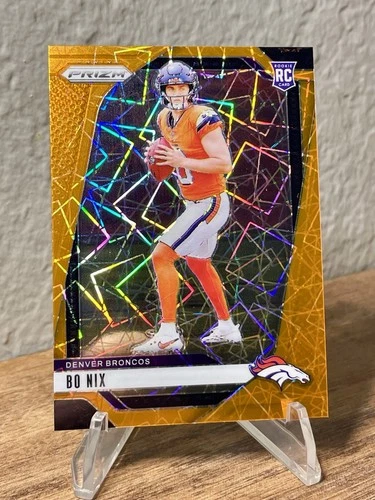2024 Panini Prizm Rookies Bo Nix #309 Lazer Prizm (RC) Color Match 🔥