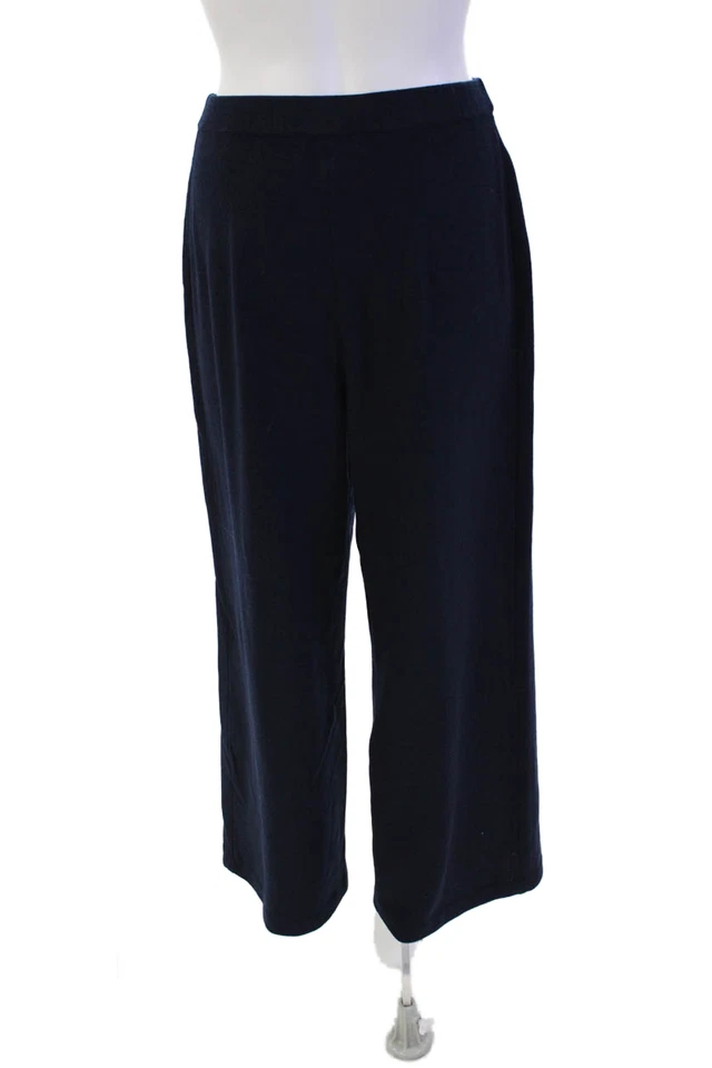 Pantalones para mujer St. John Collection By Marie grises de pierna recta azul talla 4 Foto 3 de 4