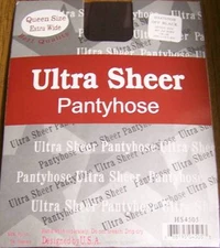 Choose Color--Queen Size Ultra Ssheer Pantyhose,Stocking , 160~220 LBS , 1X~3X  