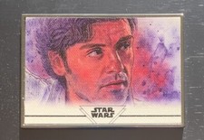 Poe Dameron 2021 Star Wars Stellar Reproduction Sketch Dan Bergren  /100 #21