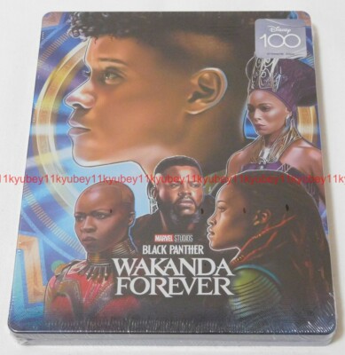 New Black Panther Wakanda Forever 4K Ultra HD+3D+Blu-ray+Steelbook Japan English