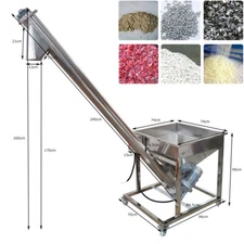 Electric Screw Conveyor Feeder Auger Hopper 1.7m Height 220V 1.1KW Single-phase
