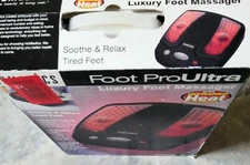 NIB HoMedics AK-3-BLK Foot Pro Ultra Luxury Foot Massager With Infrared Heat