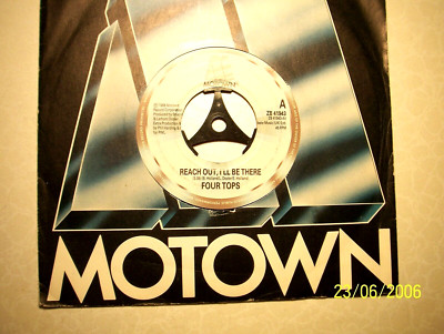 45rpm record....The Four Tops.....Reach Out,I'll Be There....60s Motown