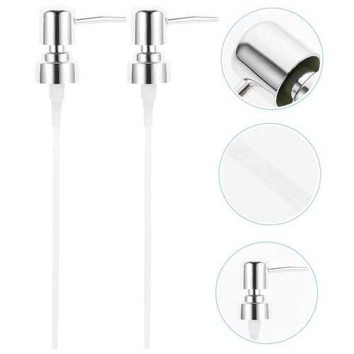 2 Pcs Press Pump Head Dispenser Liquid Type Lotion Bottle Replacement