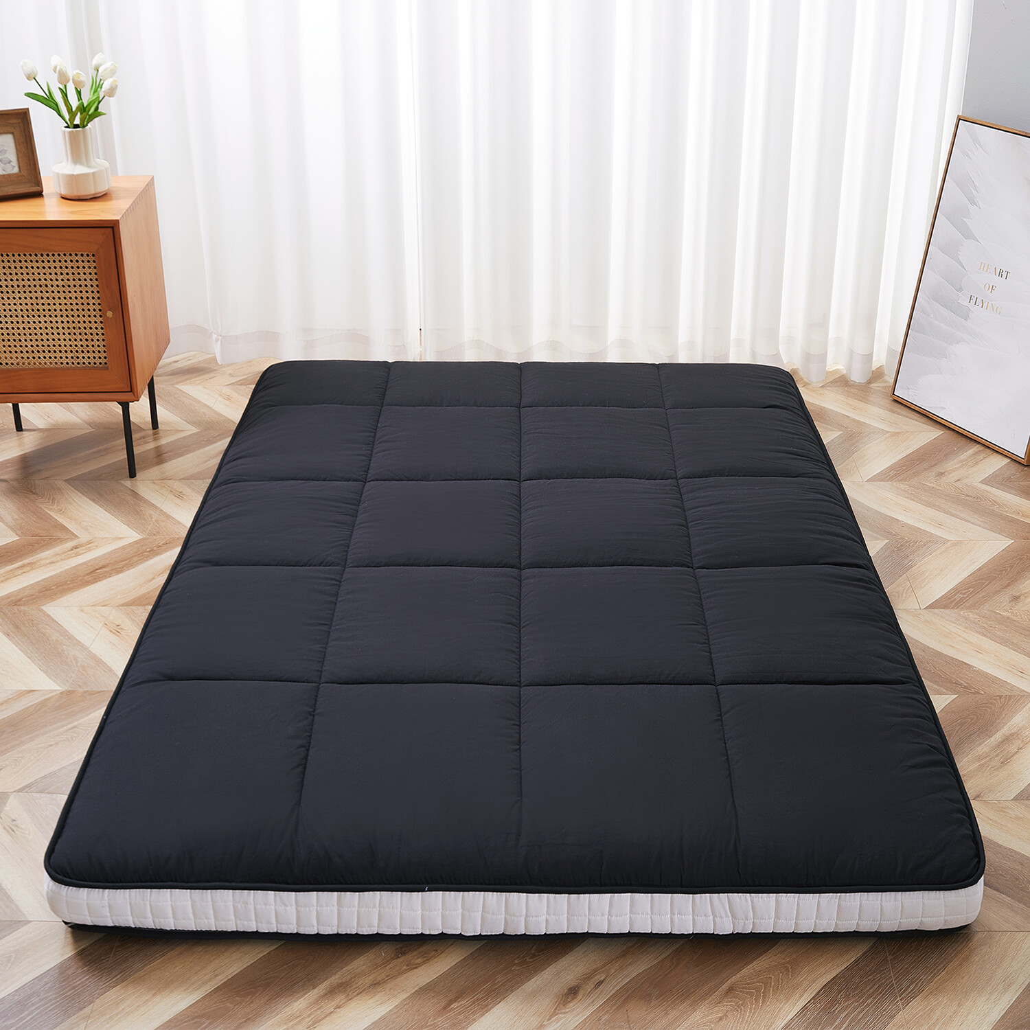 Japanese Floor Mattress, 4 inch Extra Thick Futon Mattress,Shiki Futon