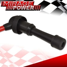 VMS Spark Plug Wires & NGK V-Power Plugs Set For 2000-2005 Mitsubishi Eclipse V6 - 10.2mm Red Performance Wires