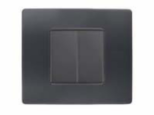 SIMON URMET NEA PLACCA 2 MODULI COLORE ANTRACITE