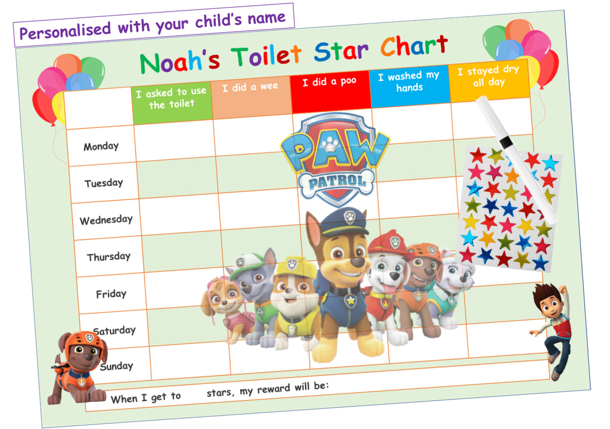 Potty Toilet Training Reward Chart