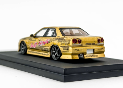 ZD Mortal 1:64 Gold JP D1 Skyline GTR ER34 Sports Model