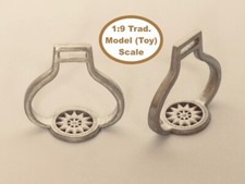 HORSING AROUND Traditional 1:9 Scale NAPOLEONIC OFFICERS CAVALRY STIRRUPS Silver