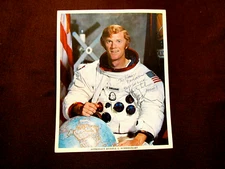 RUSTY SCHWEICKART RUSSELL APOLLO 9 ASTRONAUT SIGNED AUTO NASA LITHO PHOTO BAS