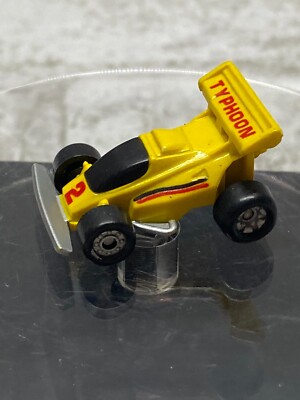 Vintage Micro Machines TYPHOON Formula 1 Racing Car #2 Yellow 1988 Funrise