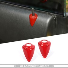 2pcs Door Lock Pin Cover Trim Decor Accessories For Chevrolet Camaro 2012-15 Red