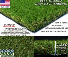 Diamond Synthetic Landscape Fake Grass Artificial Pet Turf Lawn 3' ft x 5' ft