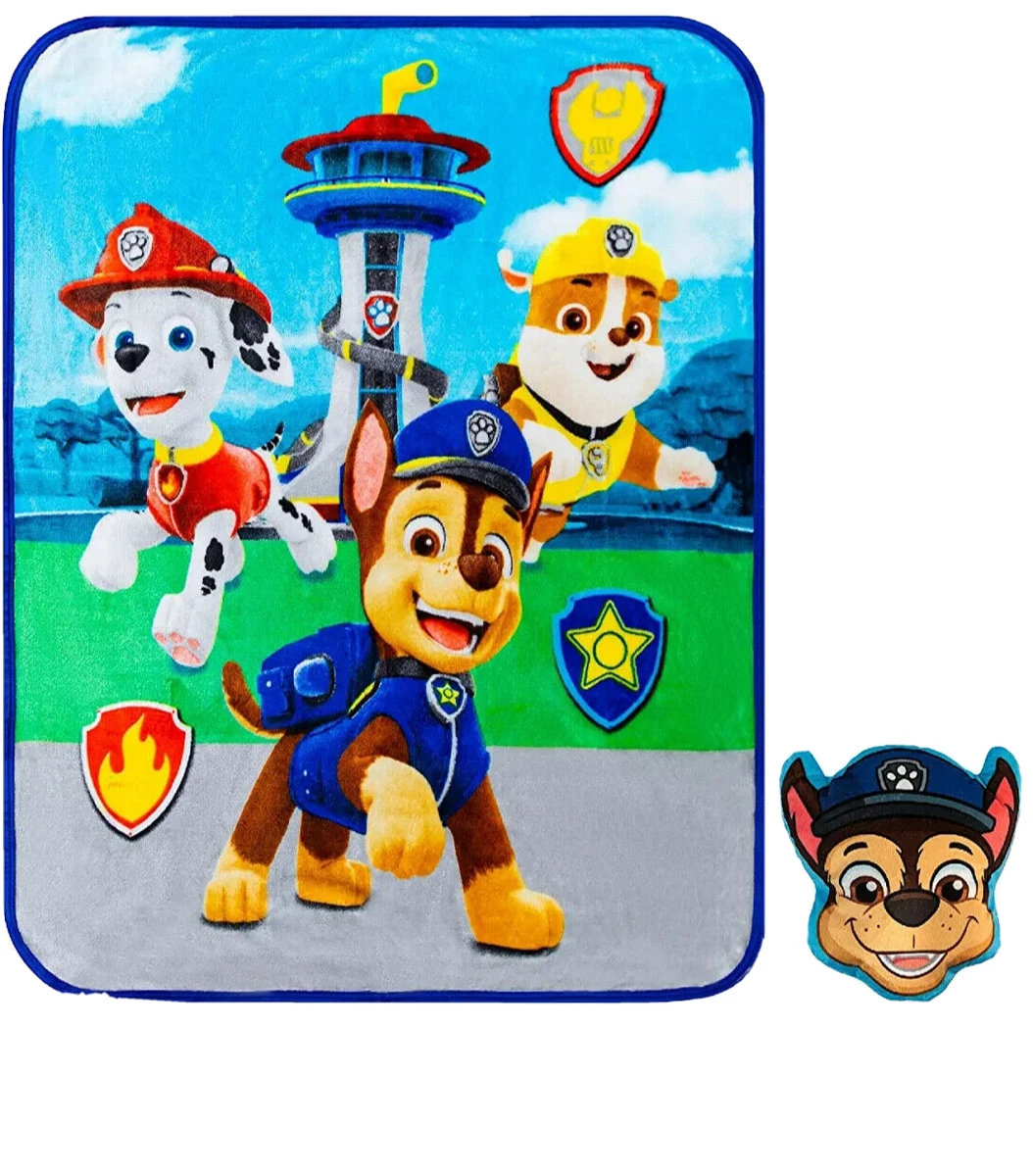 Paw Patrol Kids Bedding Soft Throw Blanket Pillow Set 40 x 50