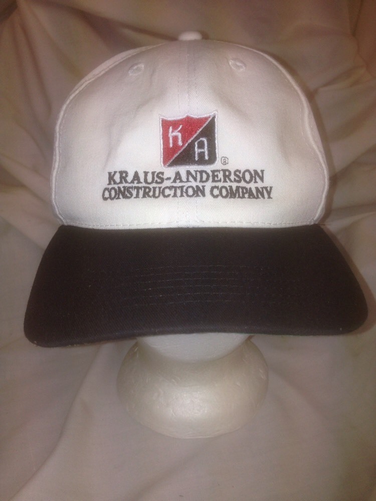 Kraus Anderson Retro Vintage Trucker Hat with Black Brim