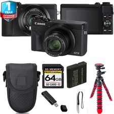 Canon PowerShot G7 X Mark III Camera Black Tripod 1 Yr Warranty - 64GB Kit