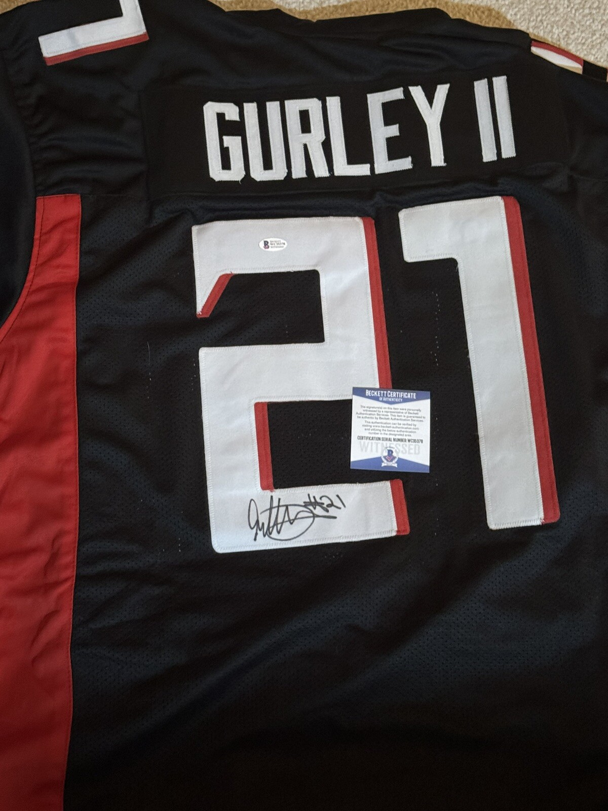 Todd Gurley Autographed Signed Atlanta Falcons Jersey (Beckett COA) 3xPro Bowl Running Back 