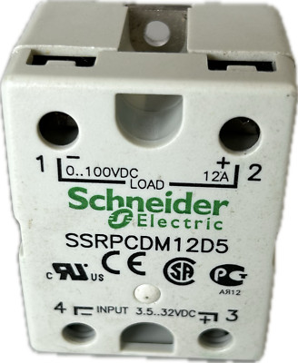 SSRPCDM12D5  solid state relay - panel mounting - input 3-32 V DC, output 3-100 