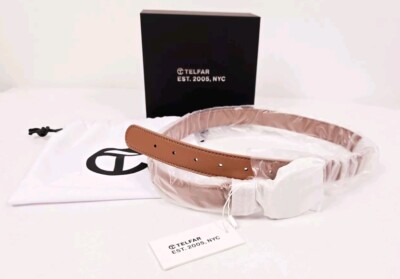 Telfar Tan Belt Jacquard Logo Belt - Chocolate Monogram main image 3
