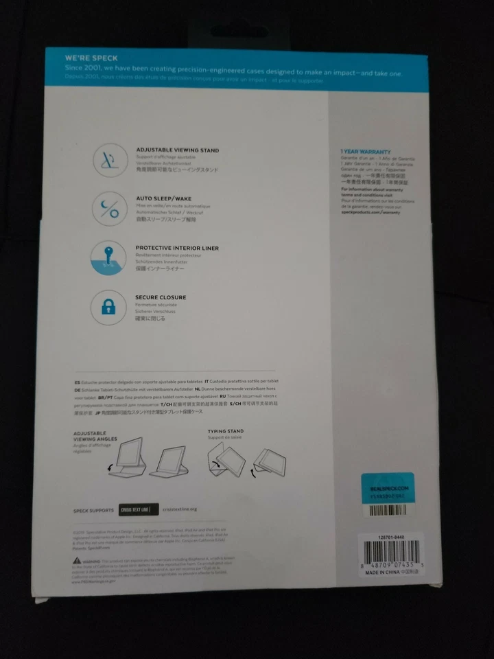 Speck StyleFolio Print Case For iPad Air (2019) & 10.5-inch iPad Pro Floral NEW - Image 2 of 4