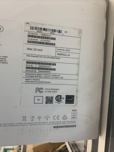 Apple iMac 24" (256GB SSD, M3, 8GB, 10-Core GPU) Green - MQRN3LL/A (October,... - Afbeelding 5 van 8
