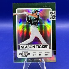 Matt Olson 2021 Contenders Optic Silver Prizm