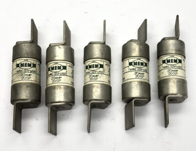 5 x MEM 20AP Industrie HRC Sicherungsglied 20 AMP OFFSET Klinge 415 vAC 80kA