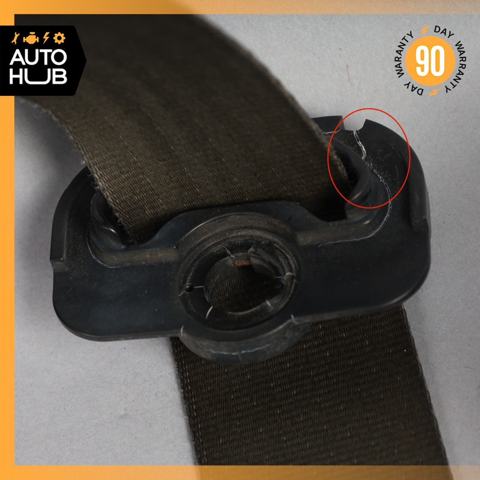 03-08 Maserati Quattroporte M139 Front Left Driver Side Seat Belt Gray OEM