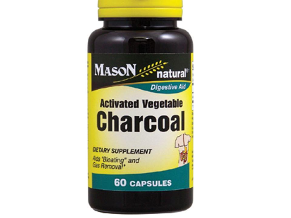 60 CAPSULES ACTIVATED VEGETABLE CHARCOAL DIGESTIVE HEALT CARBON VEGETAL