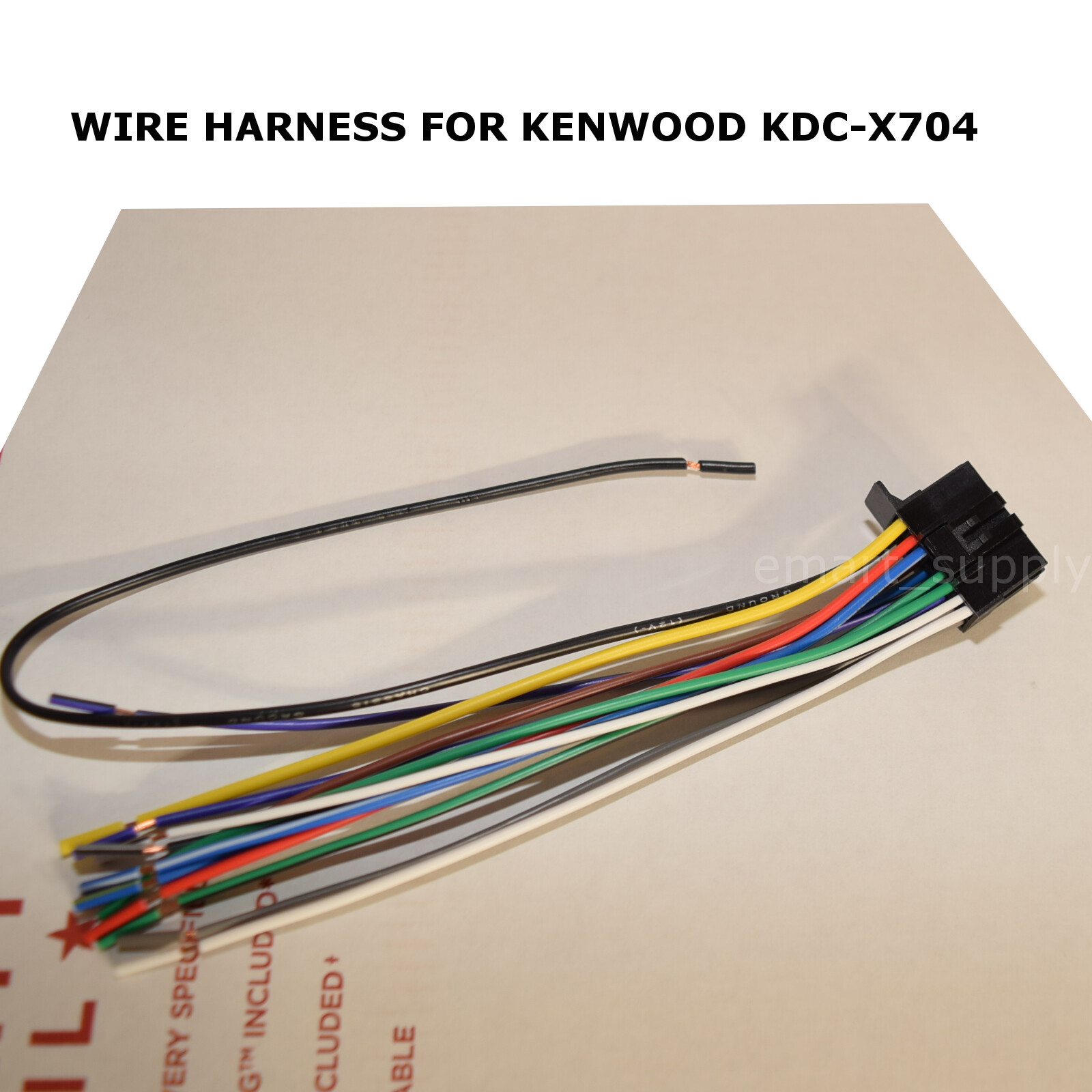 NEW WIRE HARNESS FOR KENWOOD KDCX704 FREE FAST SHIPPING eBay