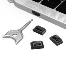 HDMIs Port Blocker Port Locking Plugs Key Secure For Laptop Data Dust Defense